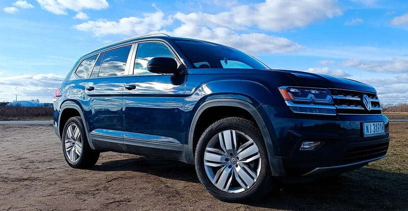 Volkswagen Atlas cena 124900 przebieg: 59000, rok produkcji 2019 z Warszawa małe 172